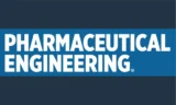 Logo with the text "Pharmaceutical Engineering" in white on a dark blue background.