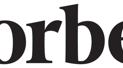 The Forbes logo in bold, black serif font on a white background.