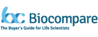 Biocompare logo with stylized "bc" and text reading "Biocompare: The Buyer's Guide for Life Scientists.